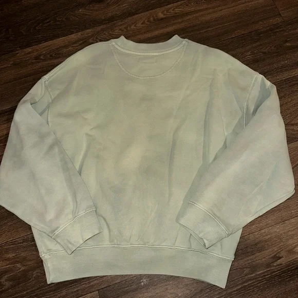 Anine Bing Green Crewneck Sweater New York Print - Picture 2 of 4